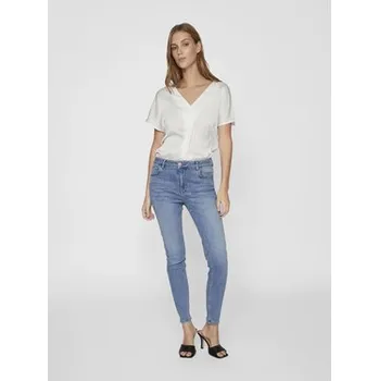 Dámské džíny Vila Jeansy Sarah 14094341 Modrá Skinny Fit L