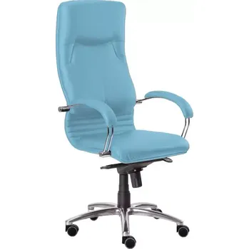 Křeslo RIMINI křeslo čalouněné, koženka modrá