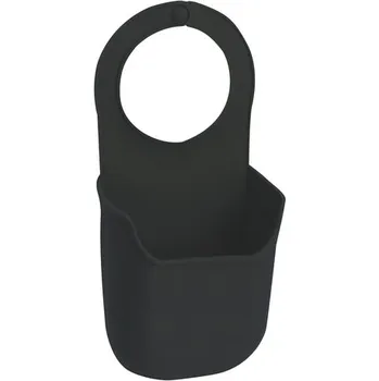 BISK Erga Basic, dřezový silikonový držák na houbu 100x4x195 mm, černá, ERG-07866