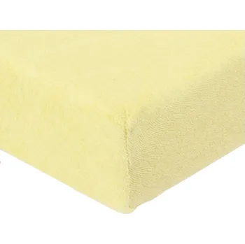 Prostěradlo Prostěradlo froté máslově žlutá TiaHome 200x220cm