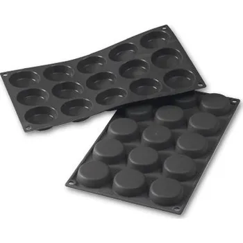 Martellato Silikonová forma Flan Mould - černá (15 ks)
