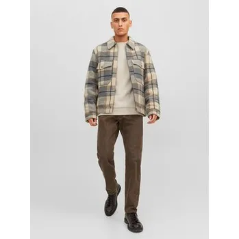 Pánská mikina Jack & Jones Mikina Bradley 12249341 Béžová Relaxed Fit XL