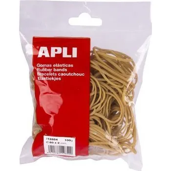 Gumičky, červená, 100 g, 60 x 2 mm, APLI