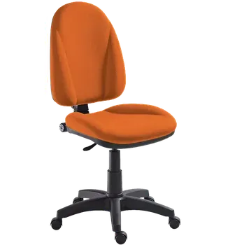 444/MEK židle kancelářská, koženka AN 030 - koženka oranžová