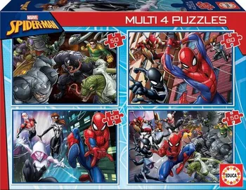 Puzzle Educa Spiderman 4v1 50/80/100/150 dílků