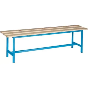 Zahradní lavice SLD 150 NX lavice šatní, dřevo/ konstrukce modrá RAL 5012