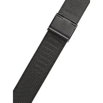 Řemínek na hodinky Ocelový náramek Morellato Estia 0549.591RB, černý, milánský, Quick Release - 14 mm