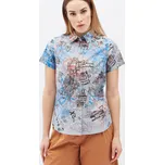 Dámská urban košile Silvini Montora šedá/modrá XL