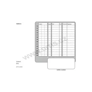 Tiskopis DITIS Vyúčtování výkonů v ambul.stomat. péči A5 100ks (999010)