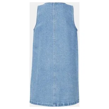 Dámské šaty Vero Moda Girl Džínové šaty Rose 10301837 Modrá Loose Fit 140