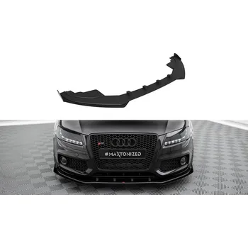 Autodíl Maxton Design "Street Pro" spoiler pod přední nárazník s křidélky pro Audi S5 8T, plast ABS bez povrchové úpravy, s červenou linkou