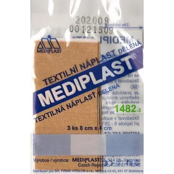 Náplast Rychloobvaz Mediplast 8x4cm 3ks 1482