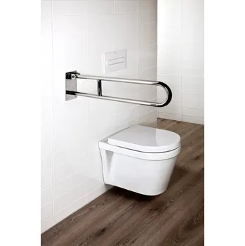 Madlo do koupelny BISK Erga HANDICAP "PRO", sklopné madlo 700 mm, 25mm, chromová, ERG-04787