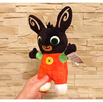 plyšák Plyšová hračka králíček Bing 28 cm - oranžový plyšový obleček