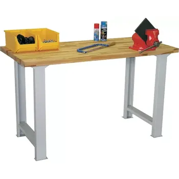 Dílenský stůl S 120/80 dílenský pracovní stůl, konstrukce šedá RAL 7035