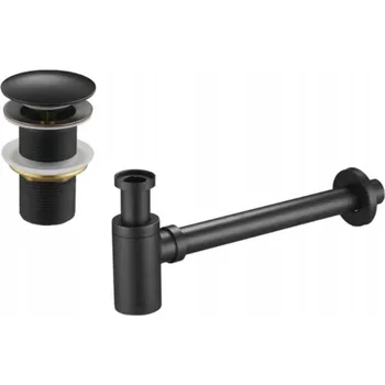 Sifon MEXEN/S - Umyvadlový sifon s výpustí click-clack bez přepadu, stará černá 7991050-79