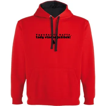 Chlapecká mikina flekatee Mikina-Tady vládne Ježíšek Jaká barva?: Červená, Velikost?: 122cm/6let, Pohlaví: Dětské