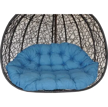 Podsedák Polstr na závěsnou houpačku Double - látka tyrkysový melír