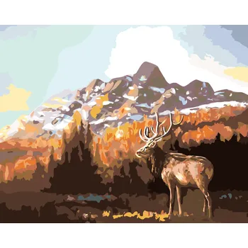 ZUTY Malování podle čísel - LOS ZA ÚSVITU (D. RUSTY RUST) Rozměr: 40x50 cm, Rámování: bez rámu a bez vypnutí plátna