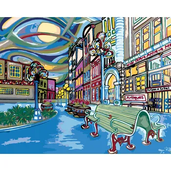 ZUTY Malování podle čísel - BAREVNÝ SEATTLE Rozměr: 40x50 cm, Rámování: bez rámu a bez vypnutí plátna