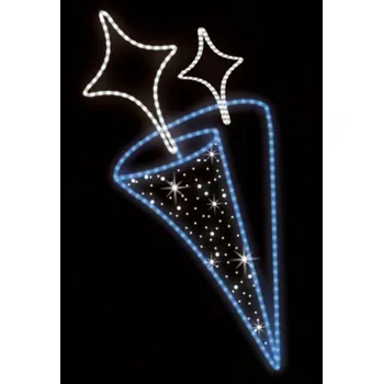 Vánoční světelný řetěz Polamp POL-1251 - 2D dekorace - Ozdoba sloupů - 200 x 100 cm