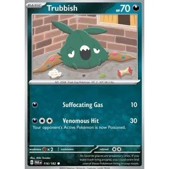 Volný čas Pokémon PAR 116/182 Trubbish - Paradox Rift Stav: Near Mint, Verze: NORMAL