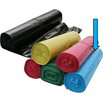 Pytle na odpadky Pytel PE 70x110 60mi modrý/25ks