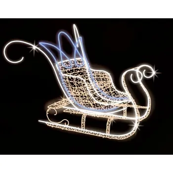 Vánoční světelný řetěz Polamp POL-1944 - 3D dekorace - Sáně - 170 x 200 x 70 cm