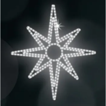 Vánoční světelný řetěz Polamp POL-0008 - 2D dekorace - Hvězda - Ø 75 cm