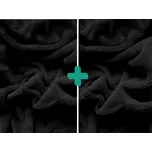 2x Prostěradlo mikroplyš SOFT 90x200 cm černé