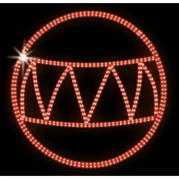 Vánoční světelný řetěz Polamp POL-0057 - 2D dekorace - Baňka - Ø 100 cm