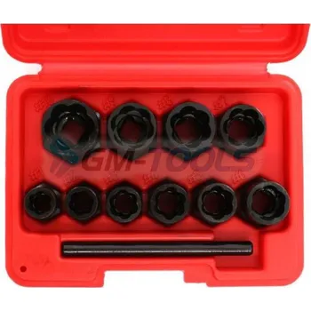 Sada nářadí Magma Sada vytahováků poškozených šroubů a závitových kolíků 9-19mm