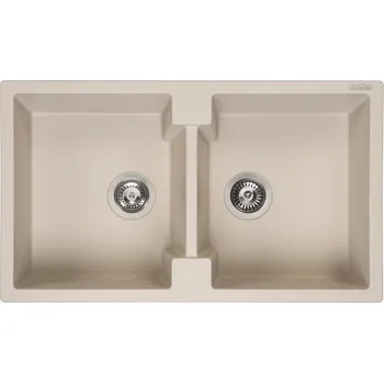 Granitový dřez Reginox Amsterdam 860.2 Caffe silvery