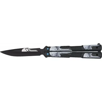 Sport Nůž motýlek K25 Lame Skull 10,4 - černý
