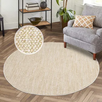 Koberec Vintage kulatý koberec CLASICO 0052 - žlutý Průměr koberce: 120cm