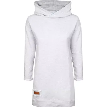 Dámská mikina Dámská tepláková mikina s kapucou BASIC bílá - MIKABAWHXS