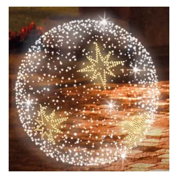 Vánoční světelný řetěz Polamp POL-0651 - 3D dekorace - Závěsná koule - Ø 100 cm