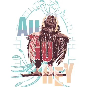 ZUTY Malování podle čísel - ILUSTRACE AUGURON (FANTASTICKÁ ZVÍŘATA) Rozměr: 40x50 cm, Rámování: bez rámu a bez vypnutí plátna