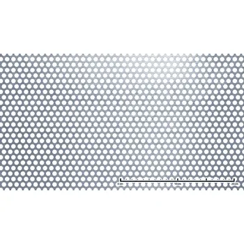 Plech Děrovaný plech RV 8/11x0,55 pozink 1x2 m