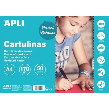 Karton Kreslicí karton APLI A4/170g/50lis smaragdově zelená