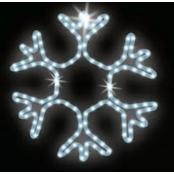 Vánoční světelný řetěz Polamp POL-0012 - 2D dekorace - Vločka - Ø 45 cm