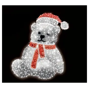 Vánoční osvětlení Polamp POL-0982M-G - 3D dekorace - Medvěd - 240 x 180 cm