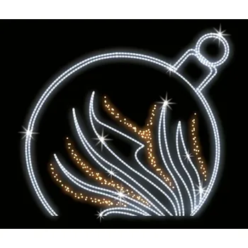 Vánoční světelný řetěz Polamp POL-1502 - 2D dekorace - Baňka - 200 x 220 cm