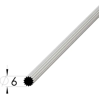 Stavební profil Kruhová lišta - KRV 06 BK /70