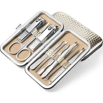 Péče o nehty | sada na manikúru - 9ks žlutá