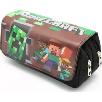 Penál Minecraft velké školní pouzdro - růžový