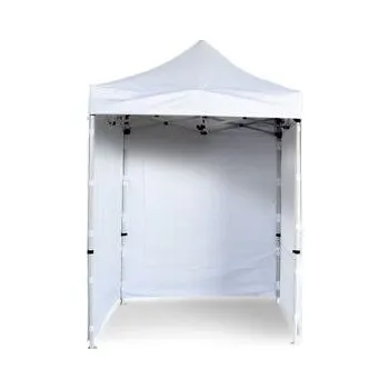 Zahradní stan Nůžkový Párty stan 2x2m ALU Standard 4ks plné bočnice barva Bílá