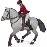 PAPO 51563 Kůň s jezdkyní 10 cm
