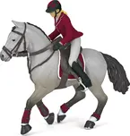 PAPO 51563 Kůň s jezdkyní 10 cm