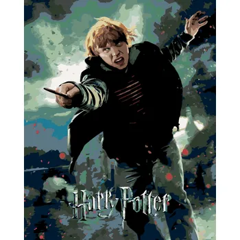 ZUTY Malování podle čísel - PLAKÁT HARRY POTTER A RELIKVIE SMRTI - RON Rozměr: 40x50 cm, Rámování: vypnuté plátno na rám